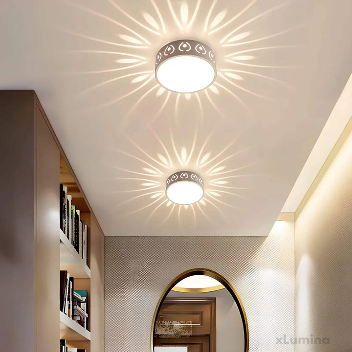 Moderne LED Deckenleuchte für Flur, Eingang und Balkon – Elegante Beleuchtung mit wechselbaren Lichtfarben 3