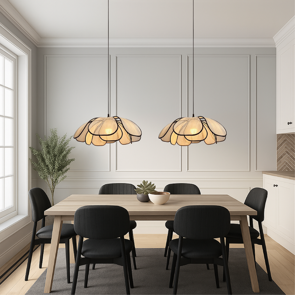Moderne Pendelleuchte Holz – Hängelampe mit LED für Esszimmer und Bars 1