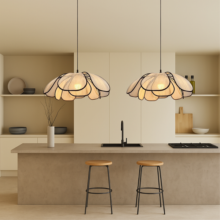 Moderne Pendelleuchte Holz – Hängelampe mit LED für Esszimmer und Bars 2
