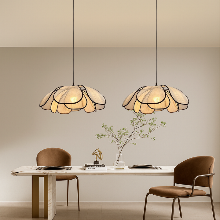 Moderne Pendelleuchte Holz – Hängelampe mit LED für Esszimmer und Bars 4