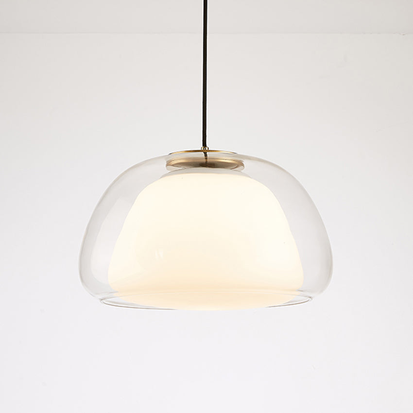 Moderne Pendelleuchte aus Milchglas mit Verstellbarem Kabel – Elegante Hängelampe für Esszimmer und Wohnräume 0