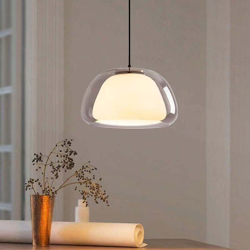 Moderne Pendelleuchte aus Milchglas mit Verstellbarem Kabel – Elegante Hängelampe für Esszimmer und Wohnräume 1