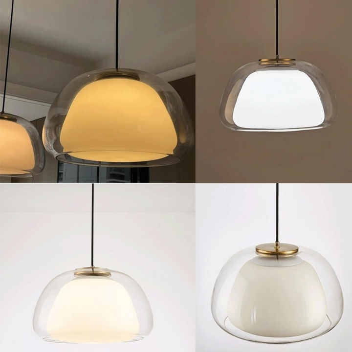 Moderne Pendelleuchte aus Milchglas mit Verstellbarem Kabel – Elegante Hängelampe für Esszimmer und Wohnräume 8