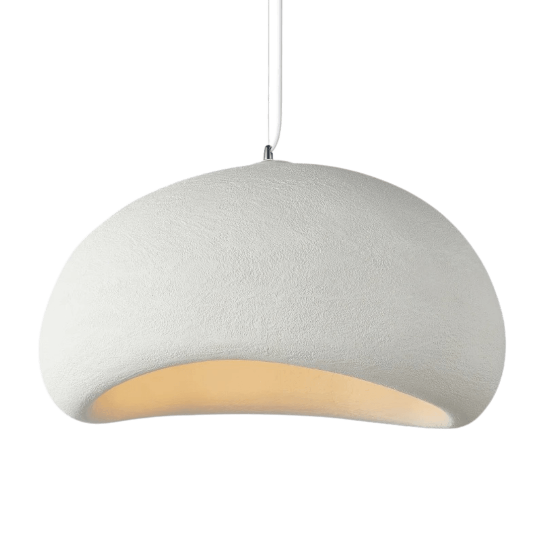 Moderne Wabi Hanglampe aus hochwertiger Hars – Minimalistisches Japandic Design für Esszimmer und Schlafzimmer 1