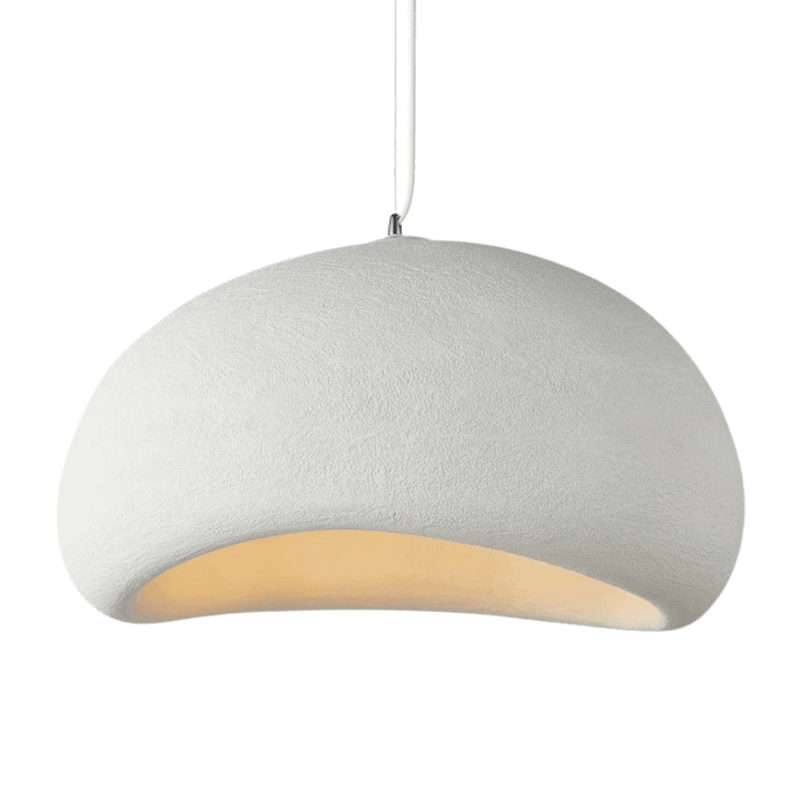 Moderne Wabi Hanglampe aus hochwertiger Hars – Minimalistisches Japandic Design für Esszimmer und Schlafzimmer 1