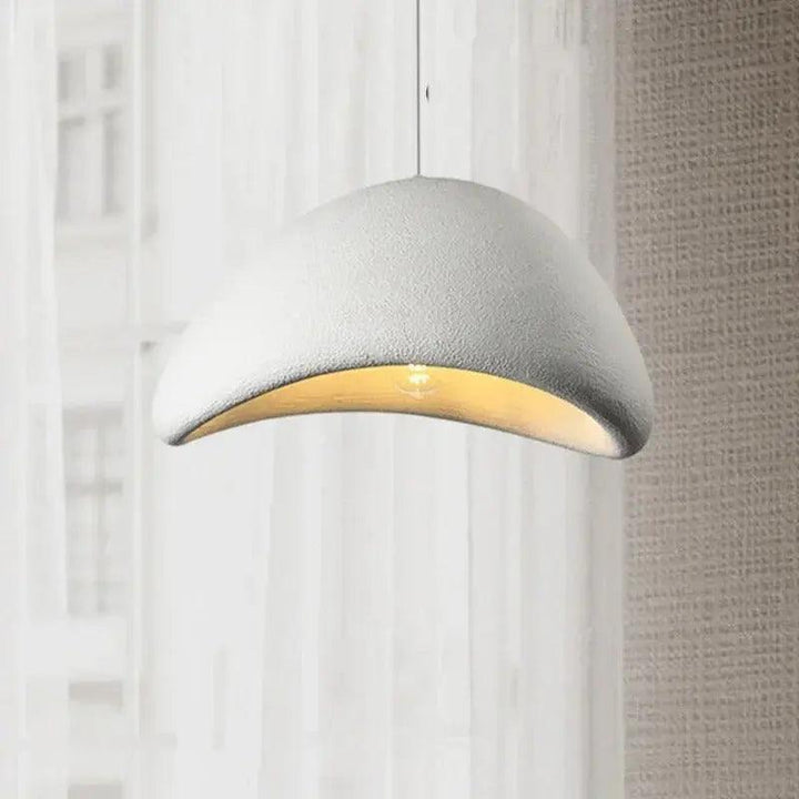 Moderne Wabi Hanglampe aus hochwertiger Hars – Minimalistisches Japandic Design für Esszimmer und Schlafzimmer 5