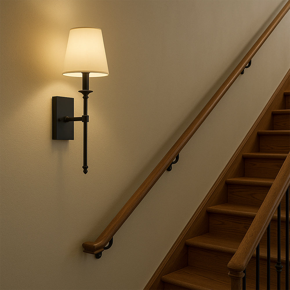 Moderne Wandleuchte Innen – Wiederaufladbare Kabellose Wandlampe Schwarz mit Fernbedienung 1