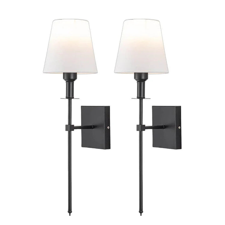 Moderne Wandleuchte Innen – Wiederaufladbare Kabellose Wandlampe Schwarz mit Fernbedienung 8