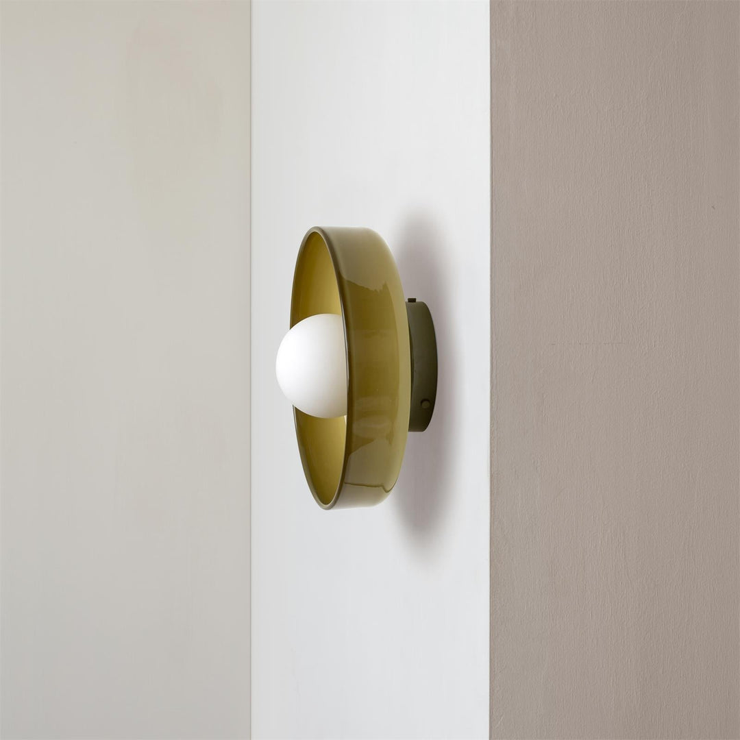 Moderner Runder Plafonnier aus Glas für Elegante Wohnräume – 1 G9 Fassung 8