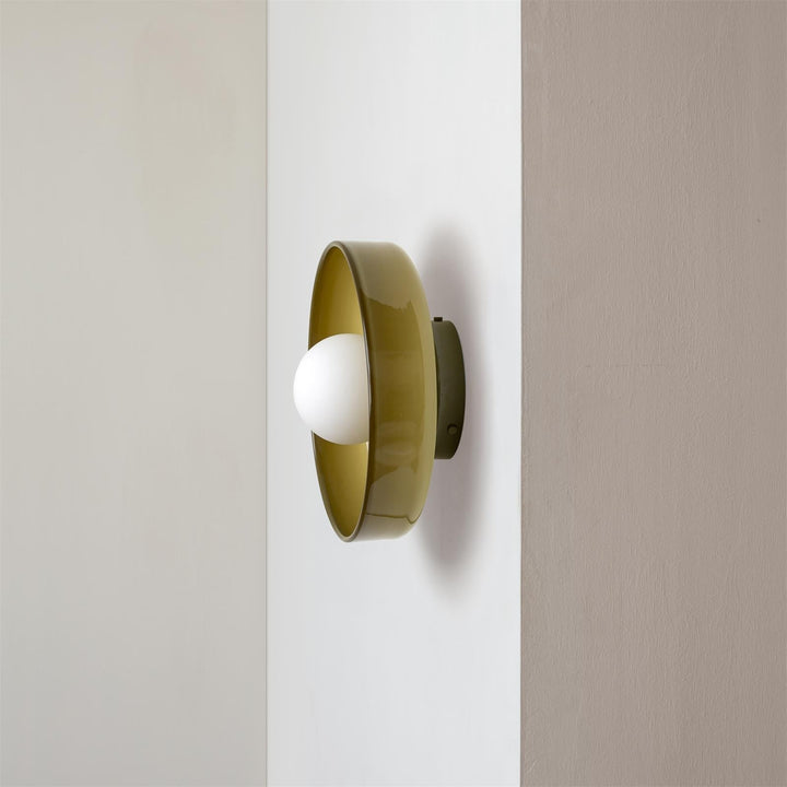 Moderner Runder Plafonnier aus Glas für Elegante Wohnräume – 1 G9 Fassung 8