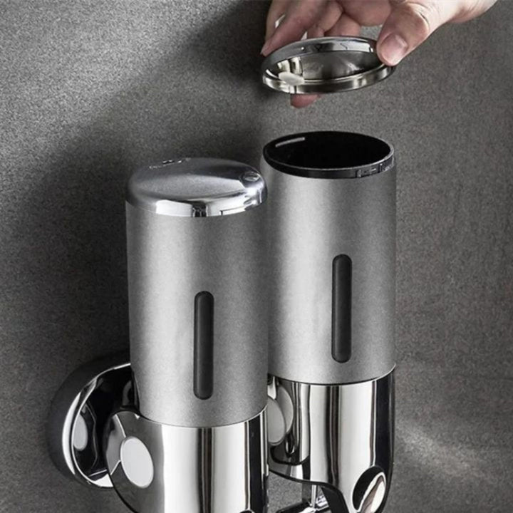 Moderner Wandseifenspender aus Edelstahl – Elegantes Badezimmeraccessoire mit 500 ml Fassungsvermögen 6