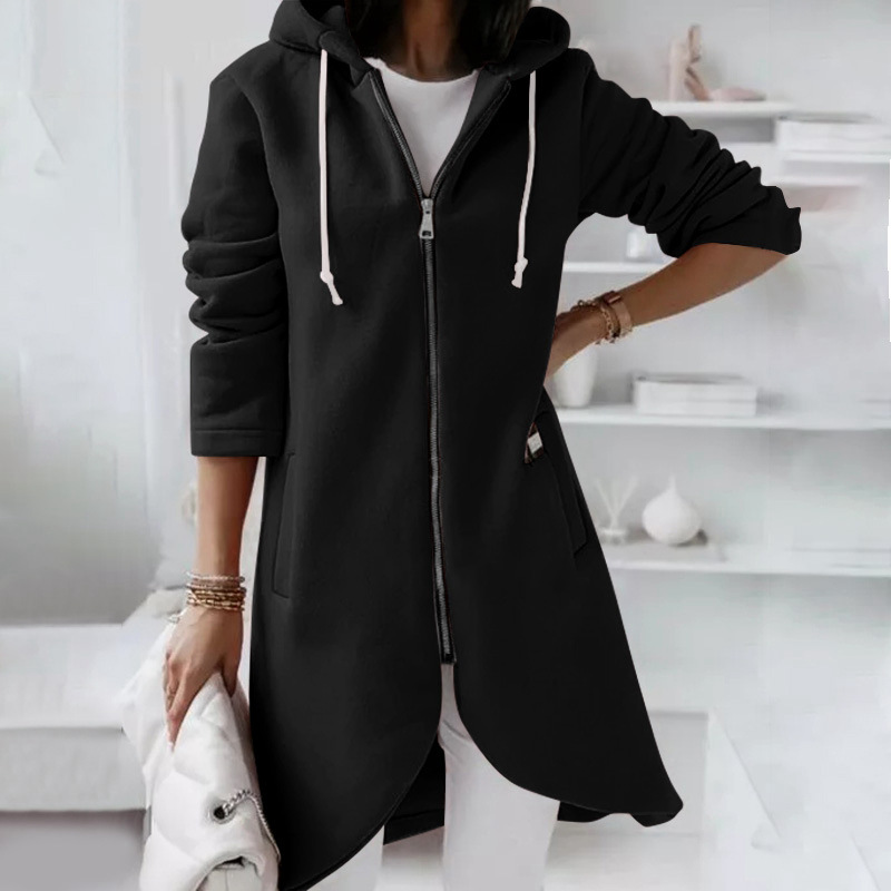 Modische Damenjacke mit Kapuze und Reißverschluss – Warm, Bequem & Vielseitig 3