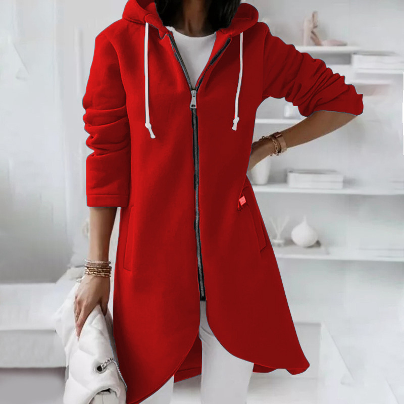Modische Damenjacke mit Kapuze und Reißverschluss – Warm, Bequem & Vielseitig 4