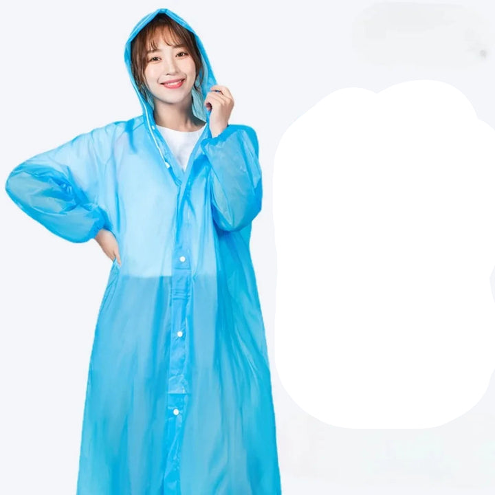 Modischer und wasserdichter Regenmantel für Erwachsene – Leichter und tragbarer Poncho für Reisen und Outdoor-Aktivitäten 17