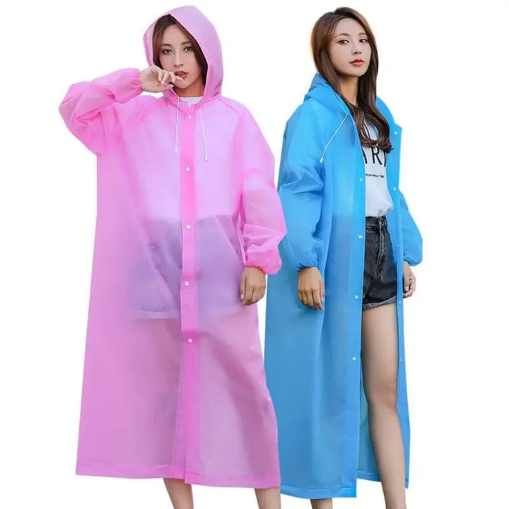Modischer und wasserdichter Regenmantel für Erwachsene – Leichter und tragbarer Poncho für Reisen und Outdoor-Aktivitäten 4