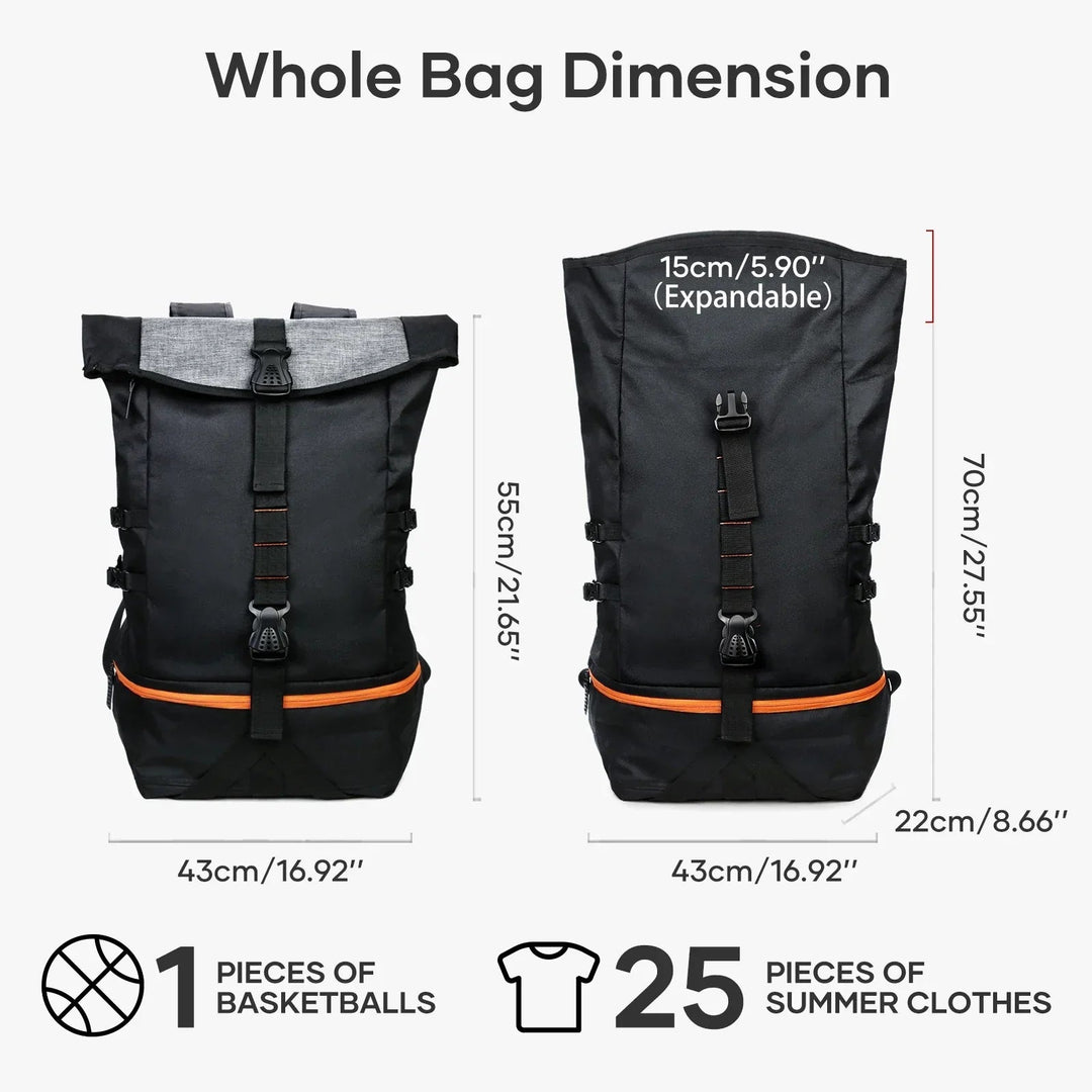 Multifunktionaler 35L Rucksack Herren für Sport und Reisen mit Ergonomischen Schultergurten 2