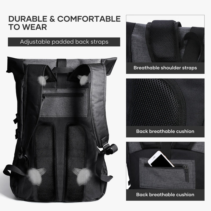 Multifunktionaler 35L Rucksack Herren für Sport und Reisen mit Ergonomischen Schultergurten 4
