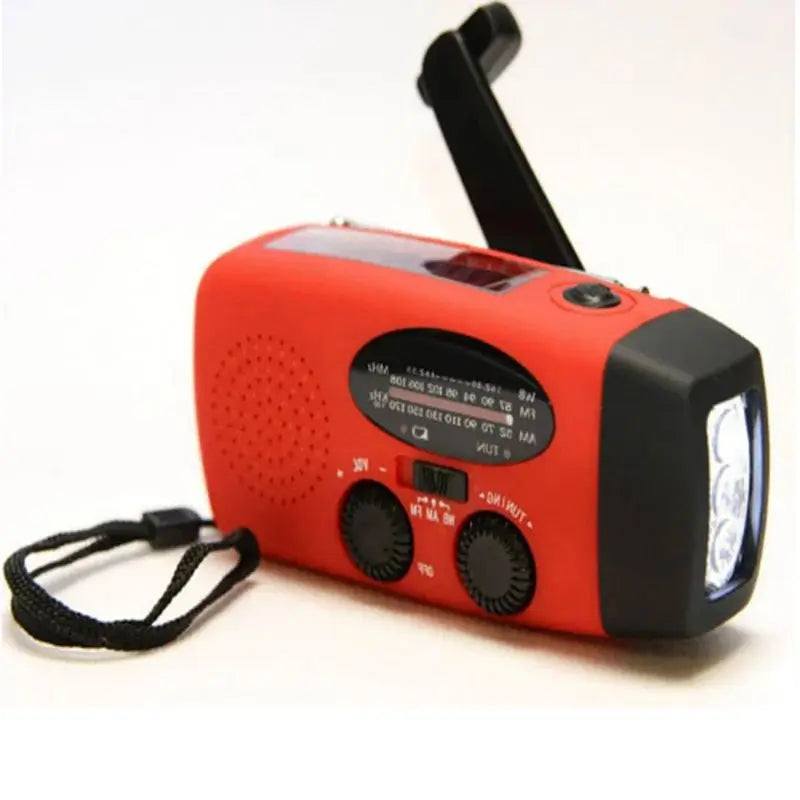 Multifunktionales Notfallradio mit Powerbank, LED-Taschenlampe und Solarenergie 4