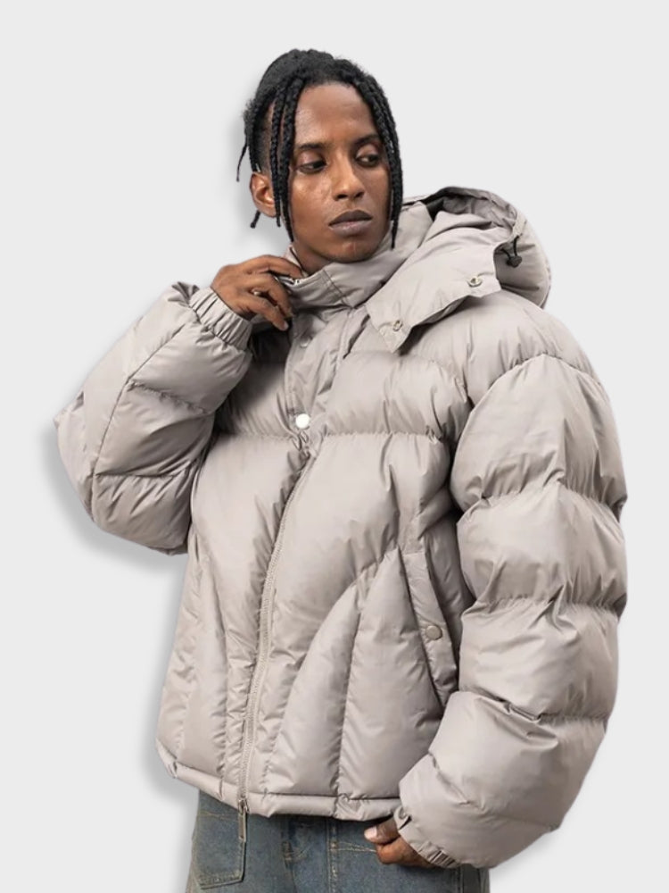 Niko – Herren Winter Puffer Parka Jacke mit Kapuze für maximale Wärme 1