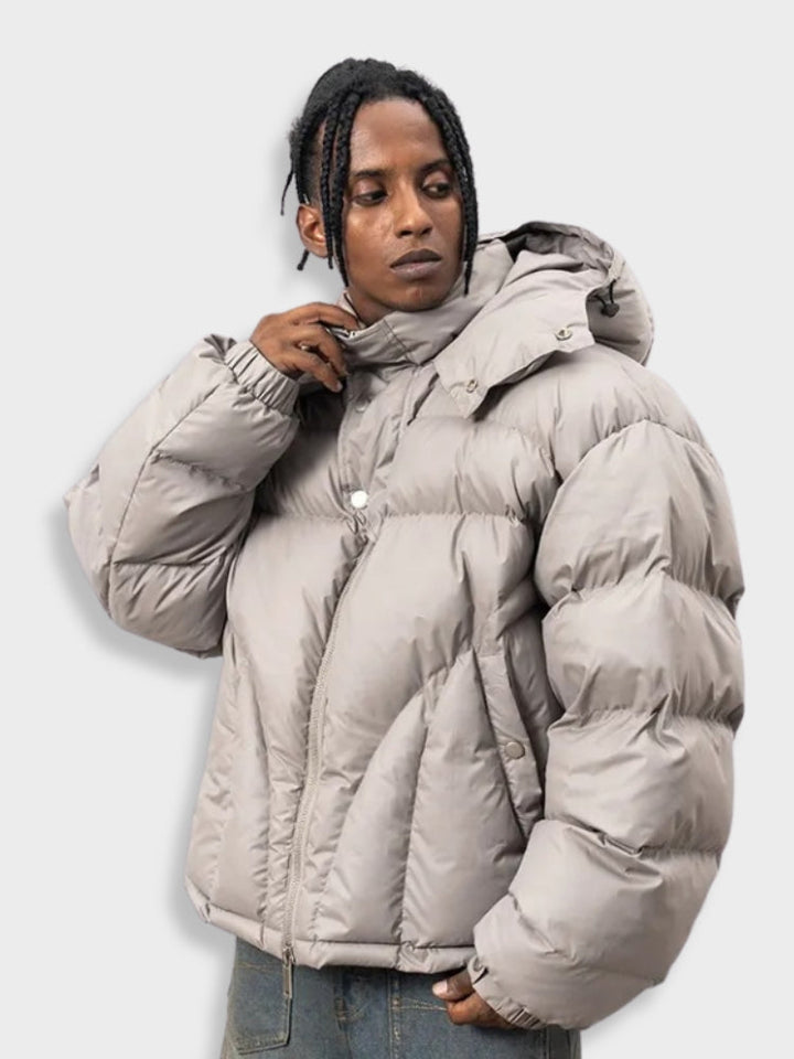 Niko – Herren Winter Puffer Parka Jacke mit Kapuze für maximale Wärme 1