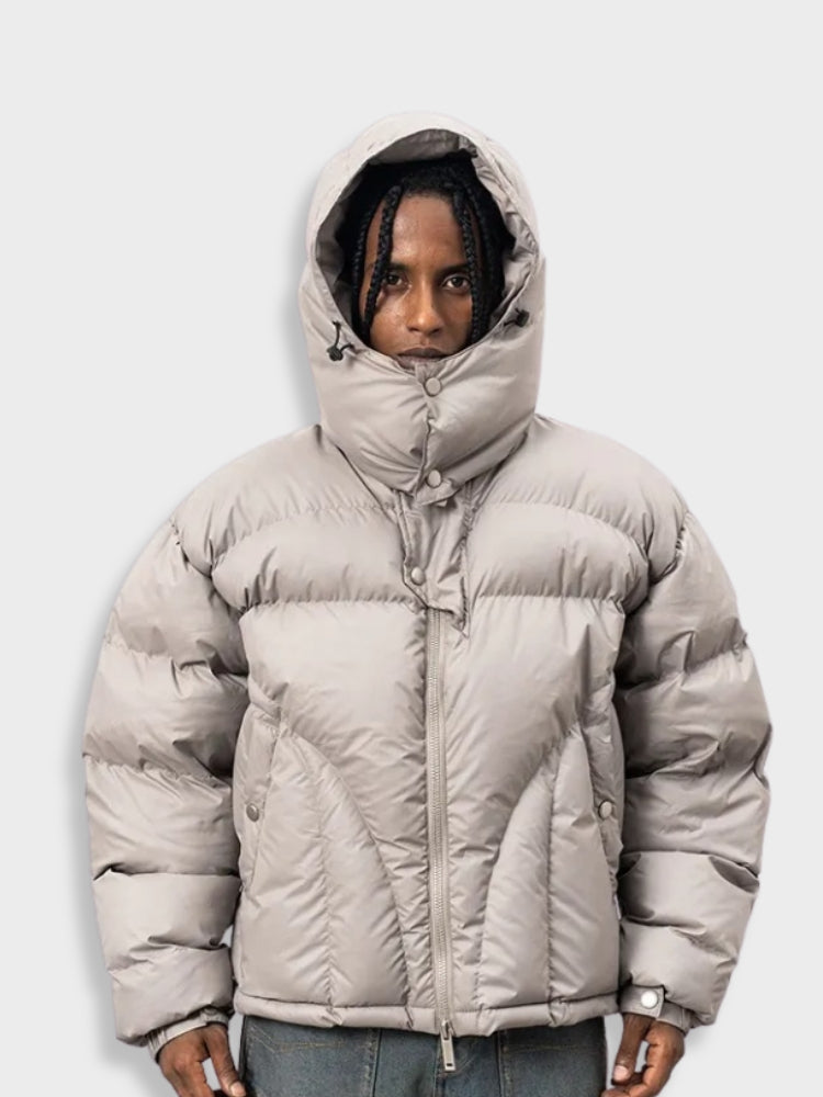 Niko – Herren Winter Puffer Parka Jacke mit Kapuze für maximale Wärme 4