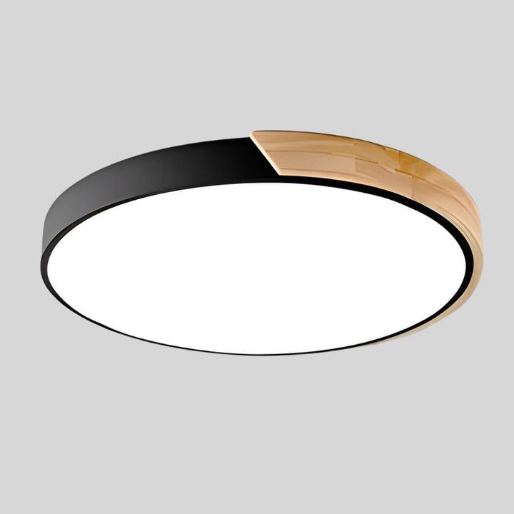 Nordic LED Deckenleuchte aus Holz – Elegante Deckenlampe für Wohnzimmer und Schlafzimmer, Durchmesser 23CM/30CM 0