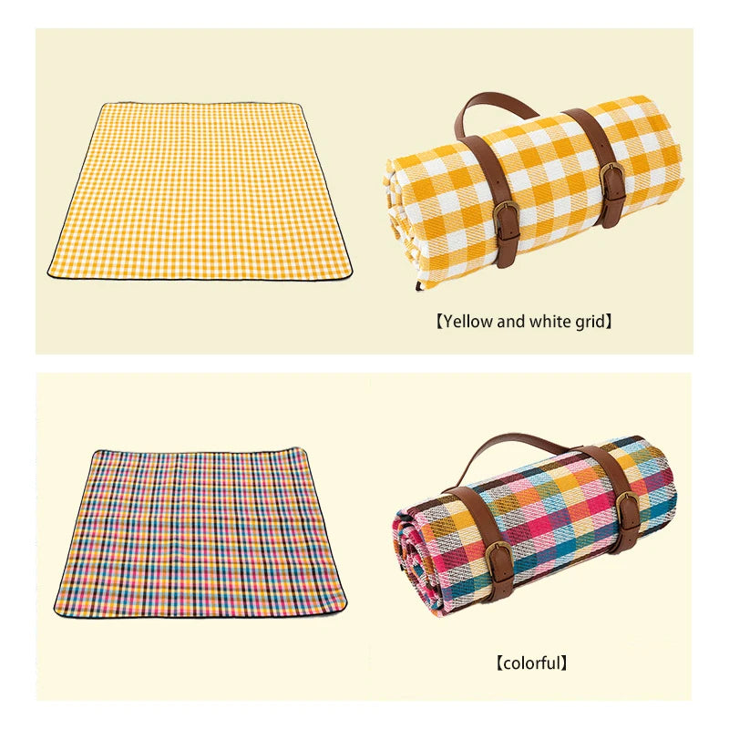 Noviroa – Wasserdichte Picknickdecke 200x200 cm für Camping & Outdoor 5