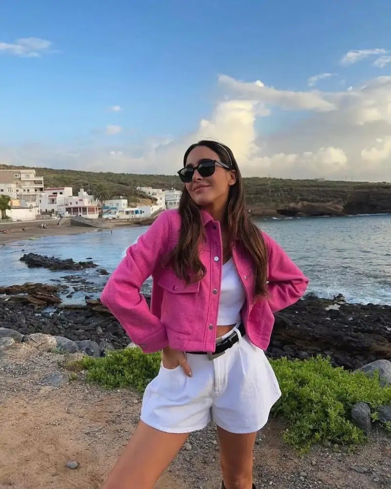 Oona Damenjacke – Modische Jacke mit Praktischen Fronttaschen für Jeden Anlass 2