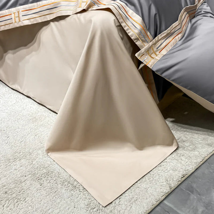OpulenceSleep Bettwäsche Set – Luxuriöse Biber Bettwäsche 155x220 cm aus 100% Baumwolle 7