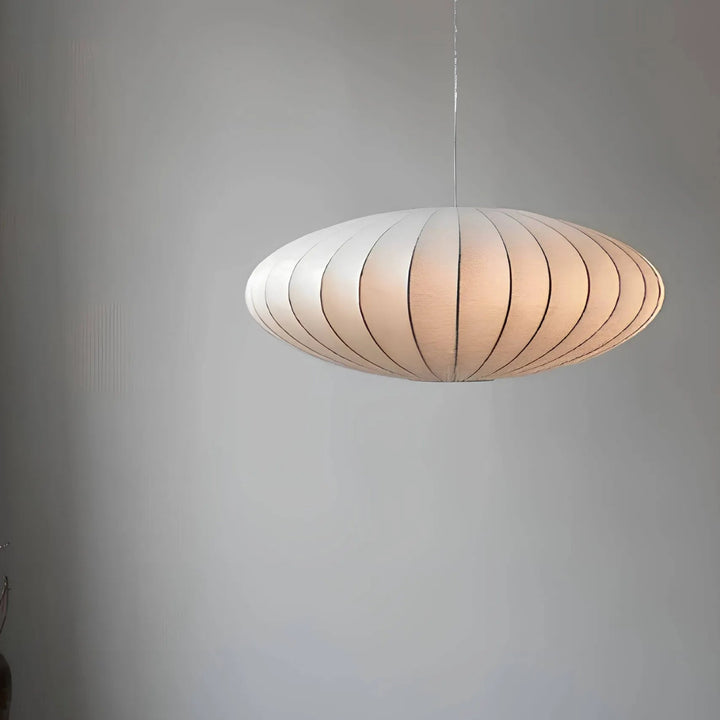 Opulenter Seiden-Kronleuchter für Wohnzimmer und Esszimmer – Luxuriöses Design mit sanftem Lichtspiel, 20cm hoch, 40cm breit 3