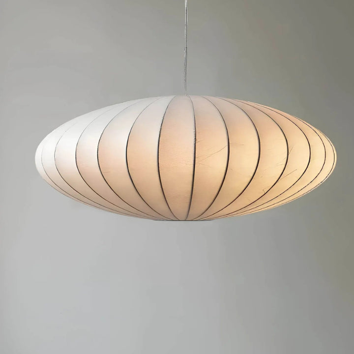 Opulenter Seiden-Kronleuchter für Wohnzimmer und Esszimmer – Luxuriöses Design mit sanftem Lichtspiel, 20cm hoch, 40cm breit 4