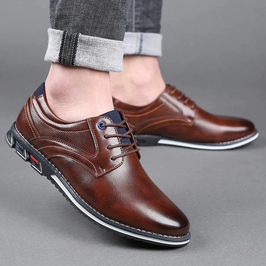 Orthopädische Lederschuhe Herren – Handgefertigte Braune & Schwarze Modelle für Optimalen Komfort 1