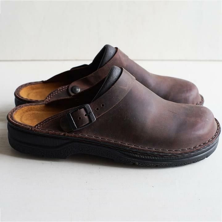 Orthopädische Pantoffeln aus echtem Leder für Herren – Komfort Hausschuhe mit rutschfester Sohle 3