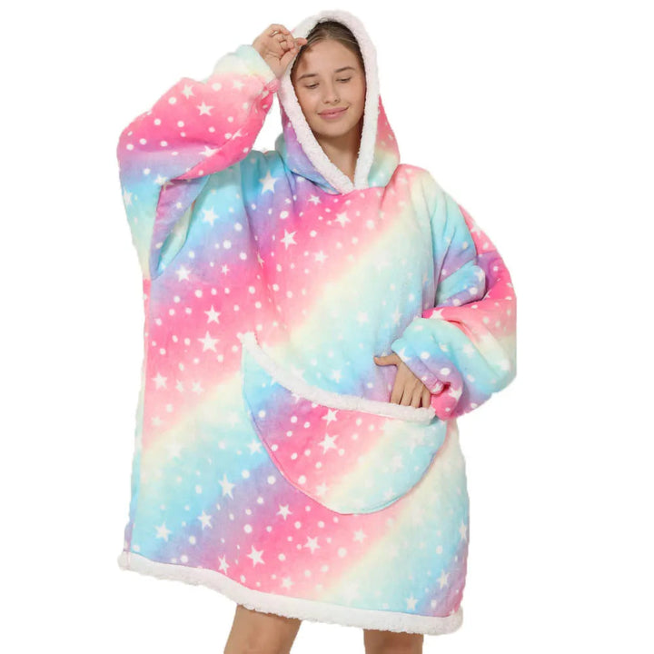 Oversized Fleece Decke Mit Kapuze Und Taschen – Gemütliche Fleece Decken Für Ultimativen Komfort 3