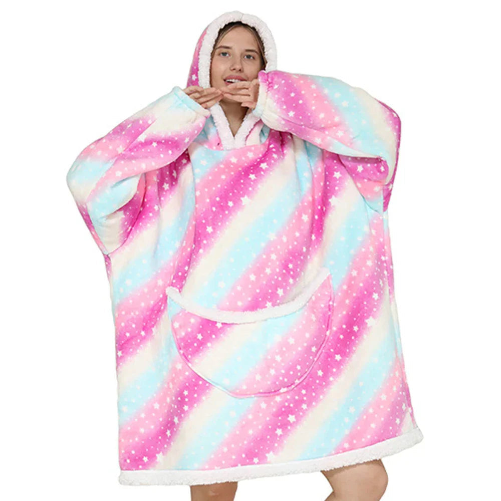 Oversized Fleece Decke Mit Kapuze Und Taschen – Gemütliche Fleece Decken Für Ultimativen Komfort 6