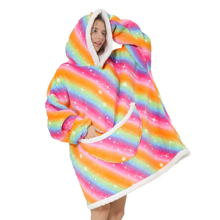 Oversized Fleece Decke Mit Kapuze Und Taschen – Gemütliche Fleece Decken Für Ultimativen Komfort 7