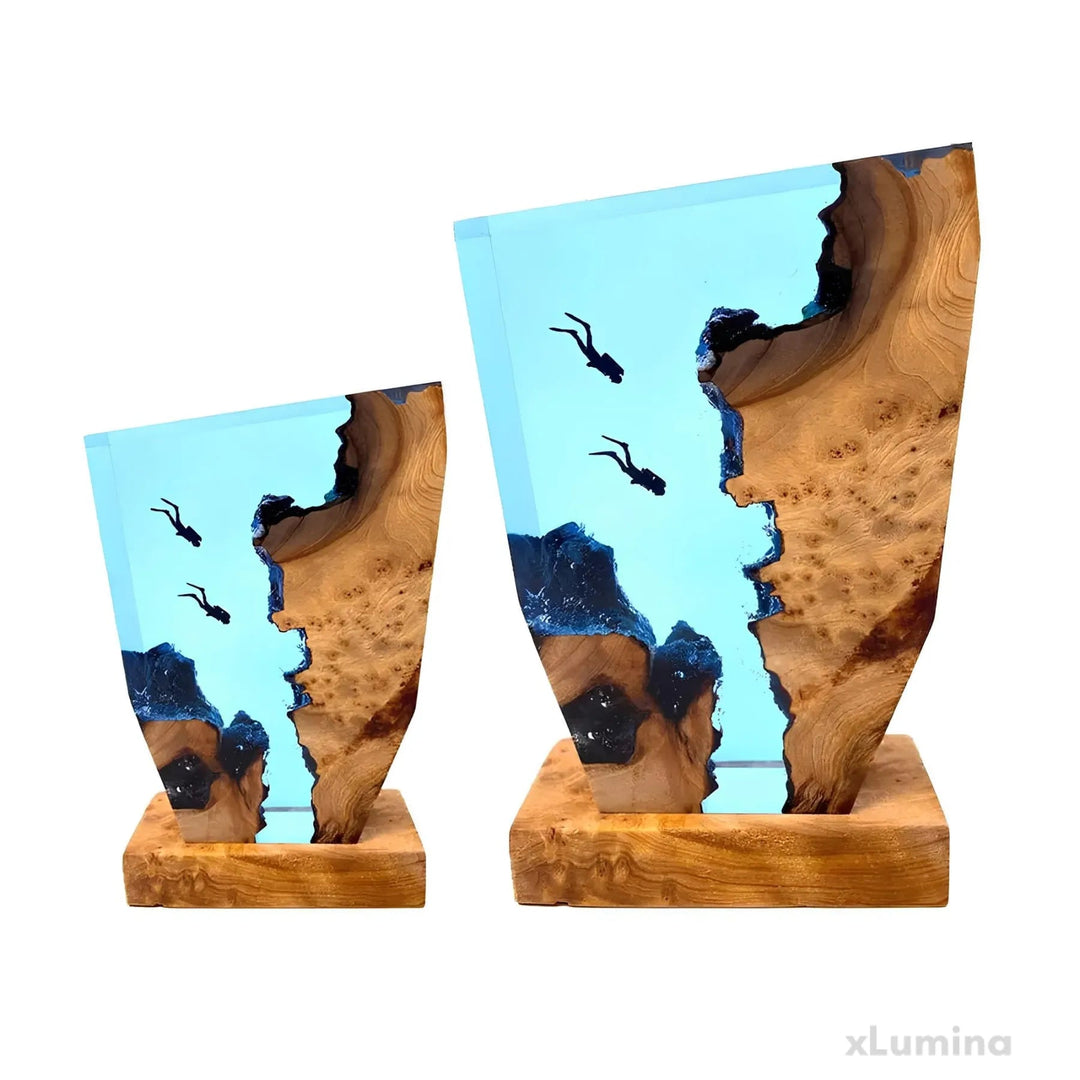 Ozean Karst Tischlampe – Elegante LED Nachttischlampe für entspannte Atmosphäre im Wohn- und Schlafzimmer 3