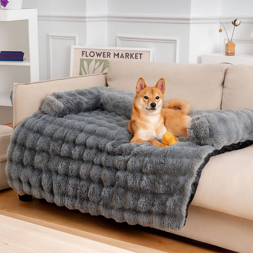 PlushNest – Weiches Hundebett aus Plüsch, Rutschfest, Maschinenwaschbar 7