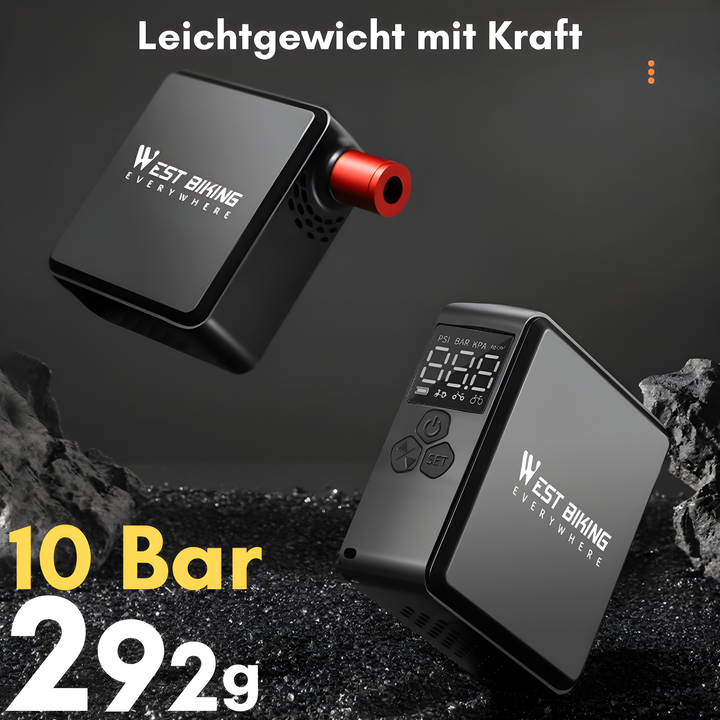 PowerPump Mini – Tragbare Elektrische Luftpumpe mit Digitalanzeige, 150 psi 5
