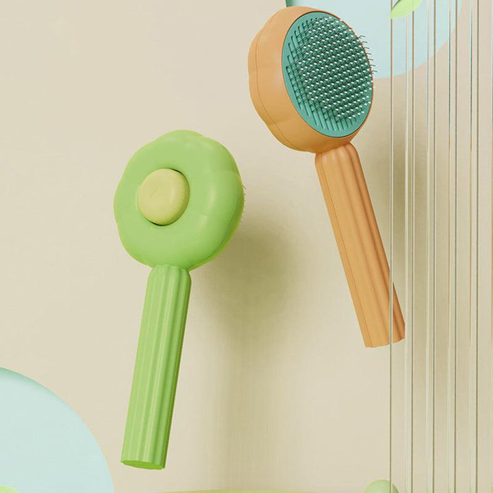 PurrfectBrush – Selbstreinigende Katzenbürste mit Massagefunktion für Unterfellpflege 2