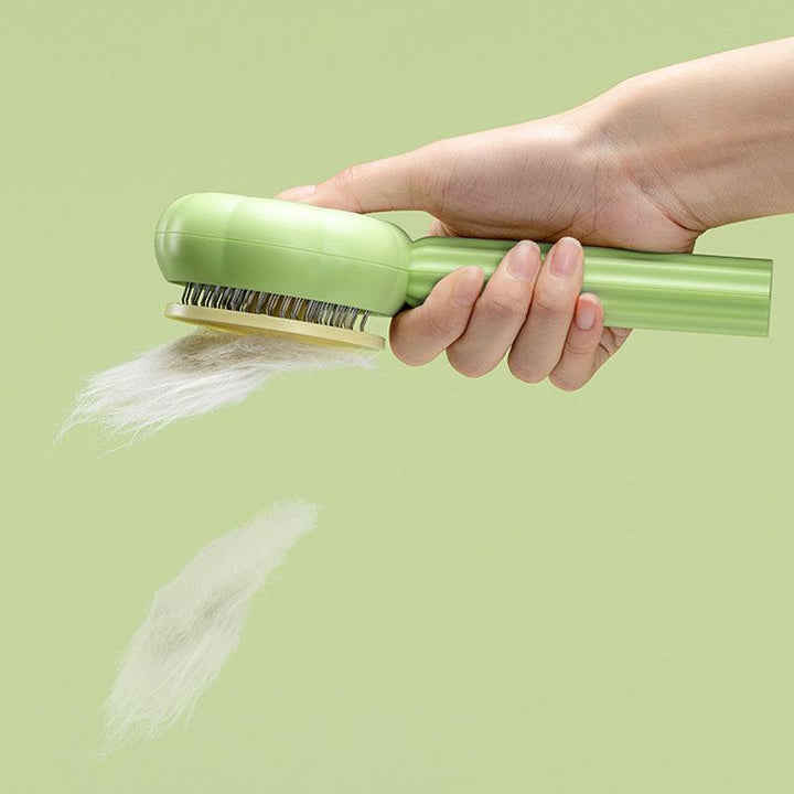 PurrfectBrush – Selbstreinigende Katzenbürste mit Massagefunktion für Unterfellpflege 4