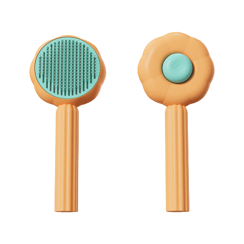 PurrfectBrush – Selbstreinigende Katzenbürste mit Massagefunktion für Unterfellpflege 6