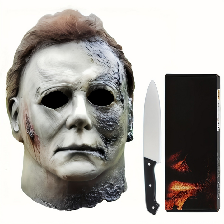 Realistische Halloween-Masken für Männer mit Horror-Cuchillo – Perfekt für Cosplay 3