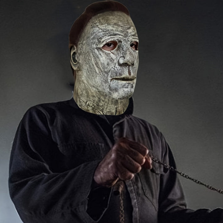 Realistische Halloween Maske – Vollgesichts Zombie Maske mit Synthetischem Haar für Horror-Events 5