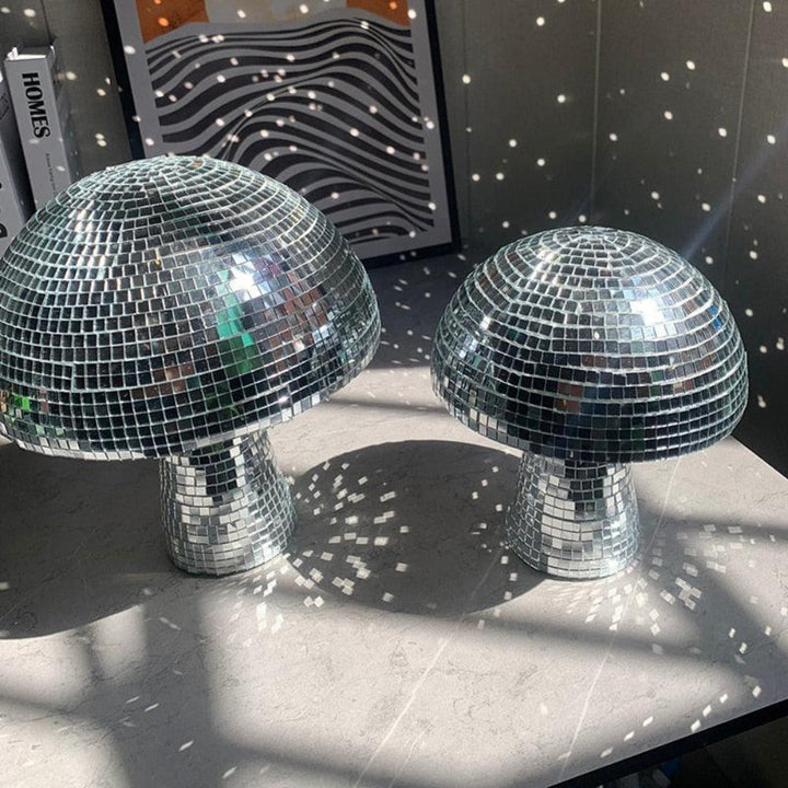 Retro Pilzlampe – Disco Ball Lampe Mit Glitzer-Effekt Für Wohnzimmer Und Partys 4