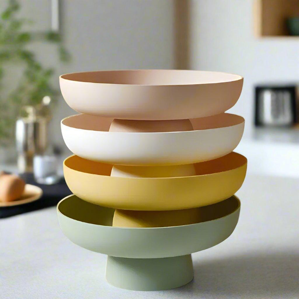 Retro Servierschale aus Keramik – 26 cm, Vielseitig für Salate und Snacks, Nostalgisches Design 1