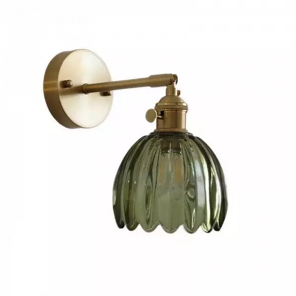 Retro Wandleuchte Innen – Tulpen Glas Wandlampe Mit Schalter für Gemütliche Atmosphäre 11