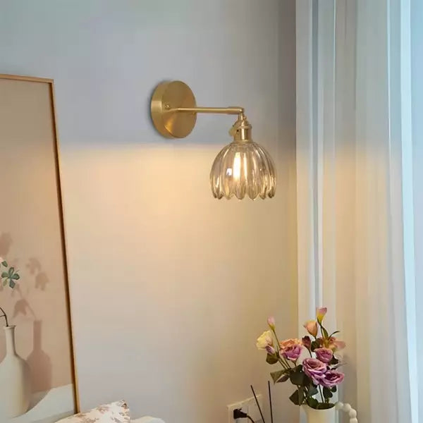 Retro Wandleuchte Innen – Tulpen Glas Wandlampe Mit Schalter für Gemütliche Atmosphäre 3