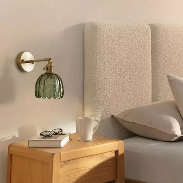 Retro Wandleuchte Innen – Tulpen Glas Wandlampe Mit Schalter für Gemütliche Atmosphäre 7