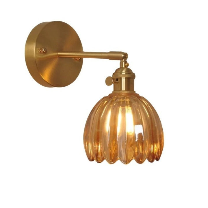 Retro Wandleuchte Innen – Tulpen Glas Wandlampe Mit Schalter für Gemütliche Atmosphäre 9